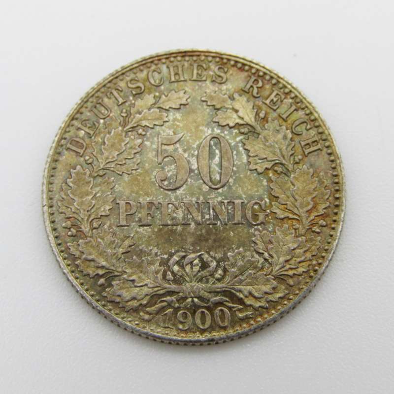 German Reich 1900 J 50 pfennig AU+
