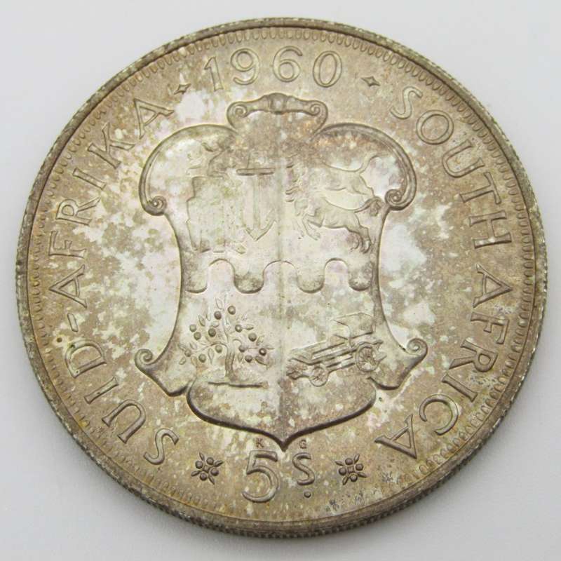 South Africa 1960 proof 5 Shilling