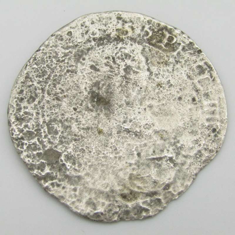 1655 Philip IV half ducation Merenstijn shipwreck coin with copy of certificate by G.S Chowles