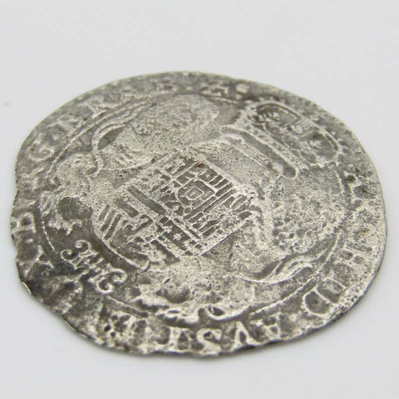 1655 Philip IV half ducation Merenstijn shipwreck coin with copy of certificate by G.S Chowles