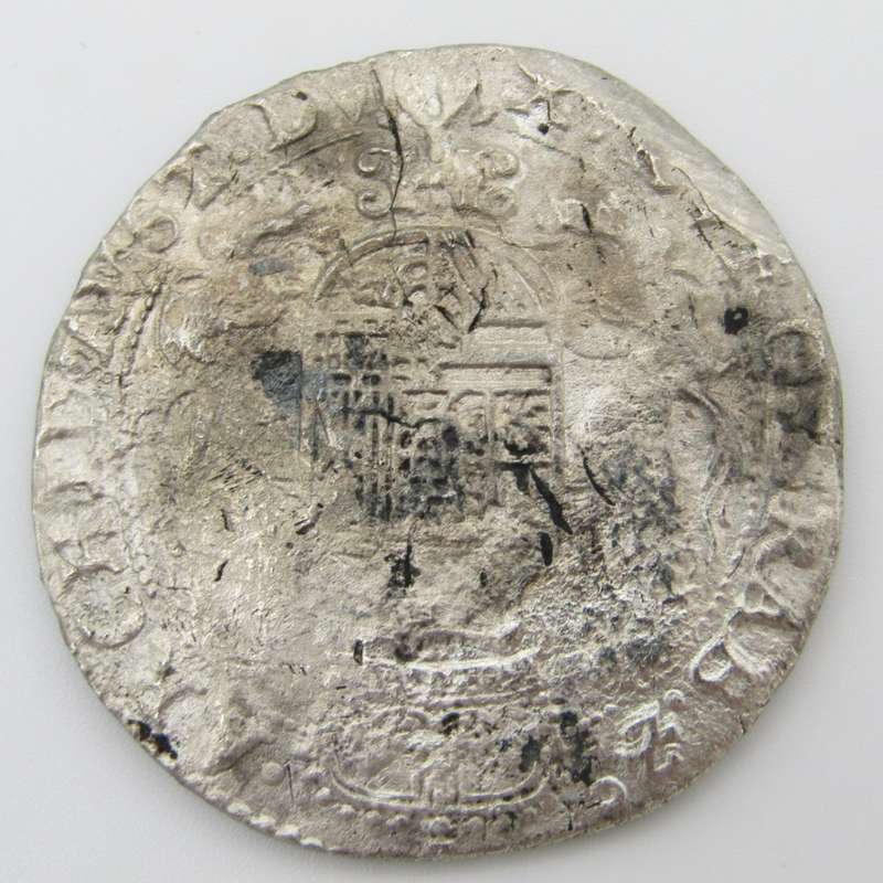 Crown size silver Rider Ducation salvaged from the Merenstijn which sank in 1702 at Jutten Island
