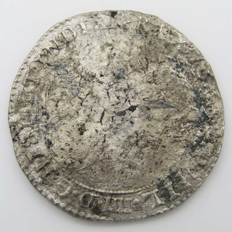 Crown size silver Rider Ducation salvaged from the Merenstijn which sank in 1702 at Jutten Island