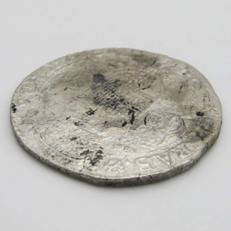 Crown size silver Rider Ducation salvaged from the Merenstijn which sank in 1702 at Jutten Island