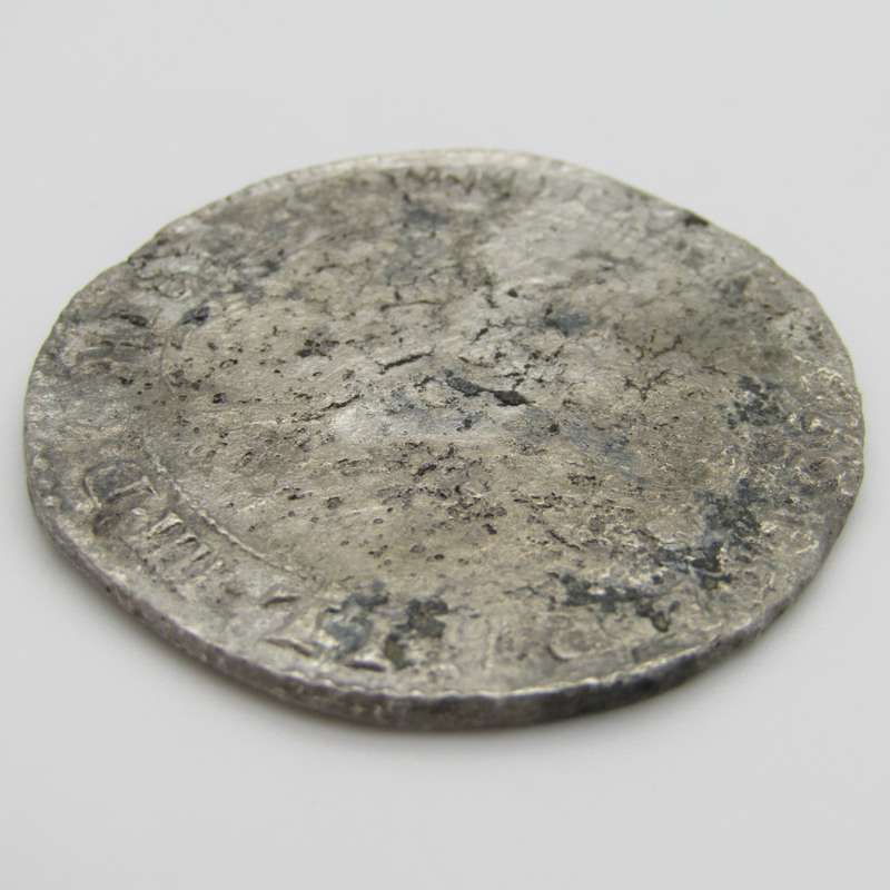 Crown size silver Rider Ducation salvaged from the Merenstijn which sank in 1702 at Jutten Island