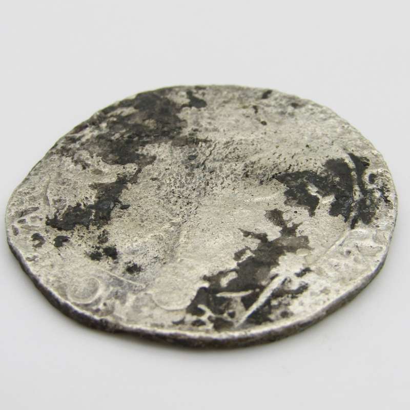 Crown size Silver Rider Ducation salvaged from the Merenstijn shipwreck which sank in 1702