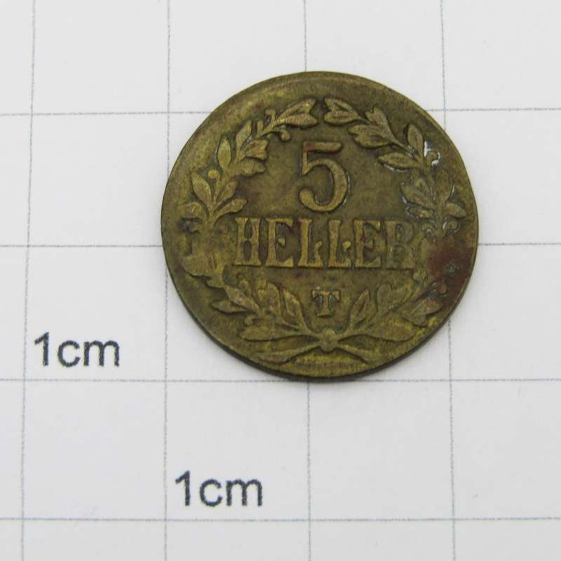 German East Africa 1916 T 5 Heller scarce VF+