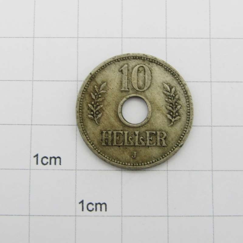 German East Africa 1909 J 10 Heller VF+