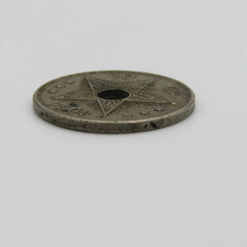 Belgium Congo 1908 Twenty Centimes XF