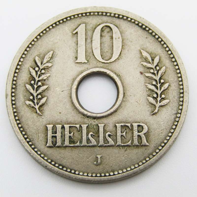 German East Africa 1908 J 10 Heller VF+