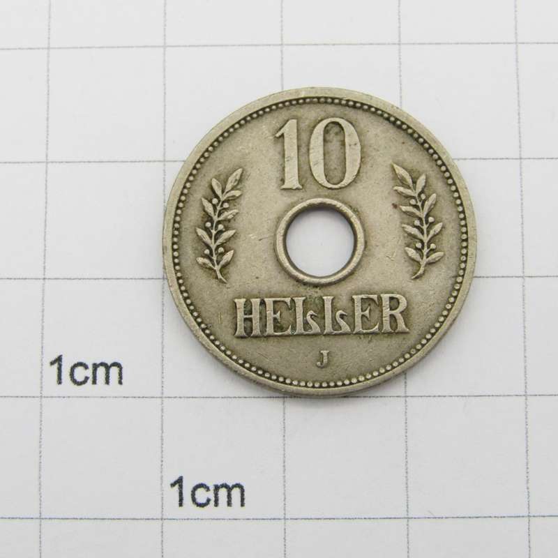German East Africa 1908 J 10 Heller VF+