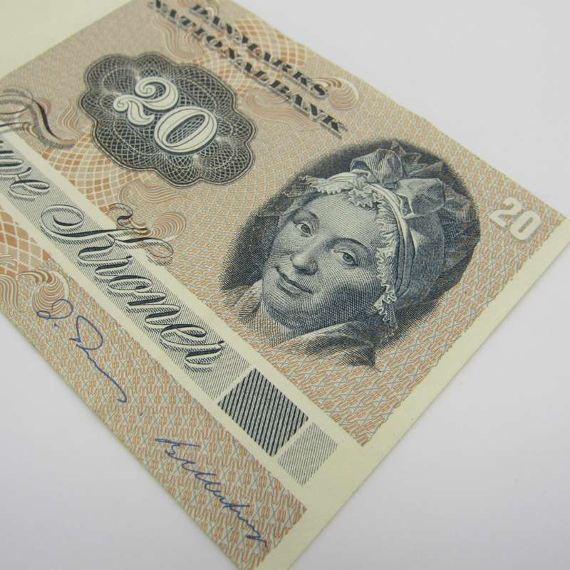 Denmark 1972 Serie 20 Kroner banknote - XF