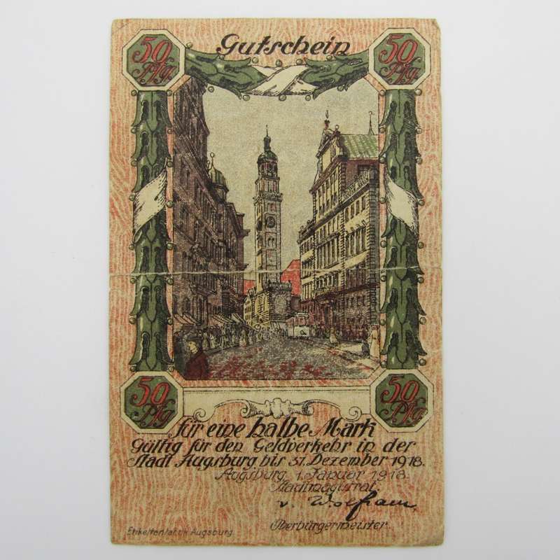 Germany lot of 4 Antique banknote tokens