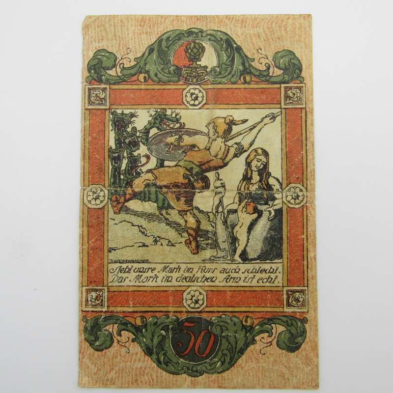 Germany lot of 4 Antique banknote tokens