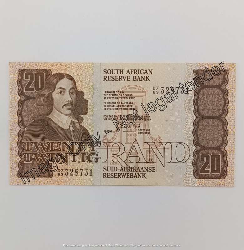 Lot of 2 GPC de Kock 3rd issue banknotes with consecutive numbers
