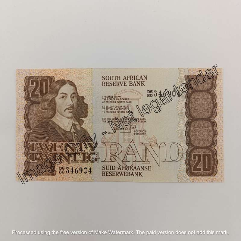 Stals & De Kock R20 banknotes in excellent condition