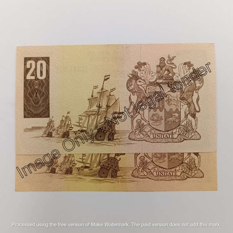 Stals & De Kock R20 banknotes in excellent condition