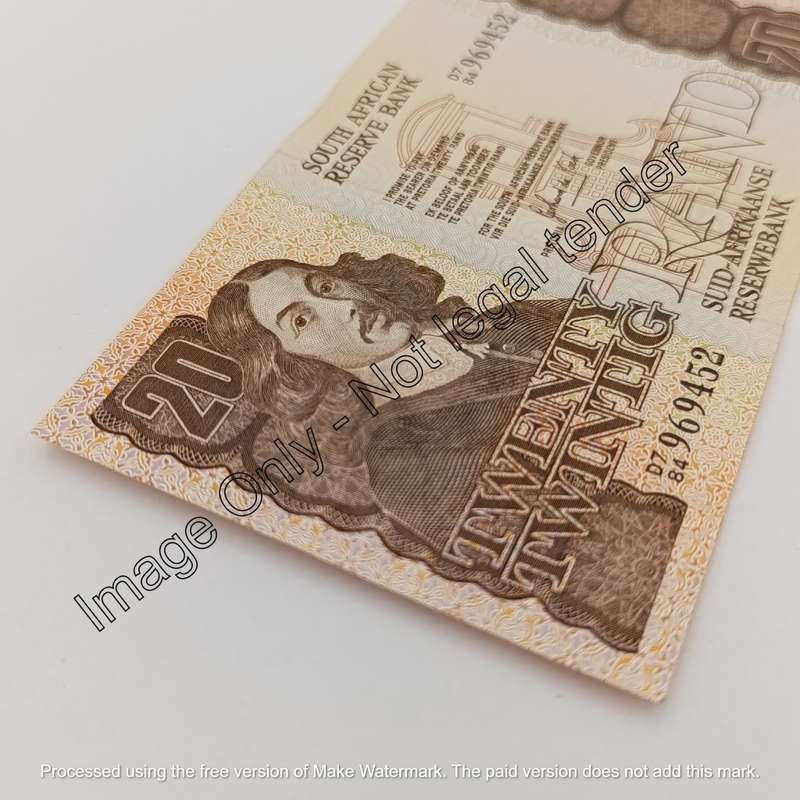 South Africa Chris Stals & GPS de Kock R20 banknotes
