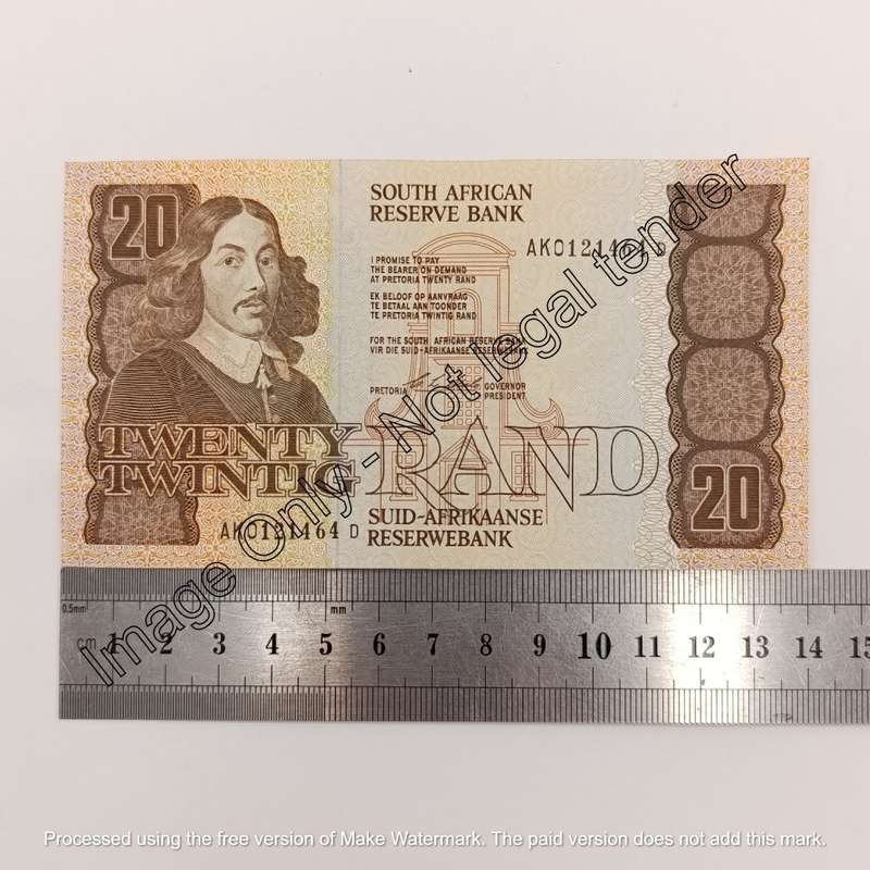 South Africa Chris Stals & GPS de Kock R20 banknotes