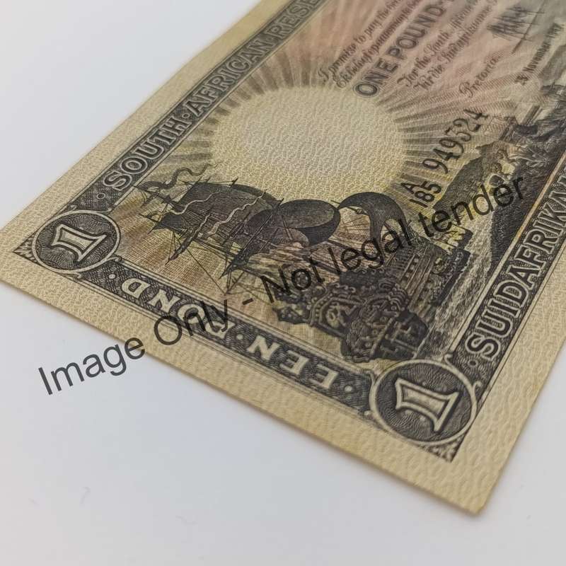M.H de Kock 1947 One Pound VF