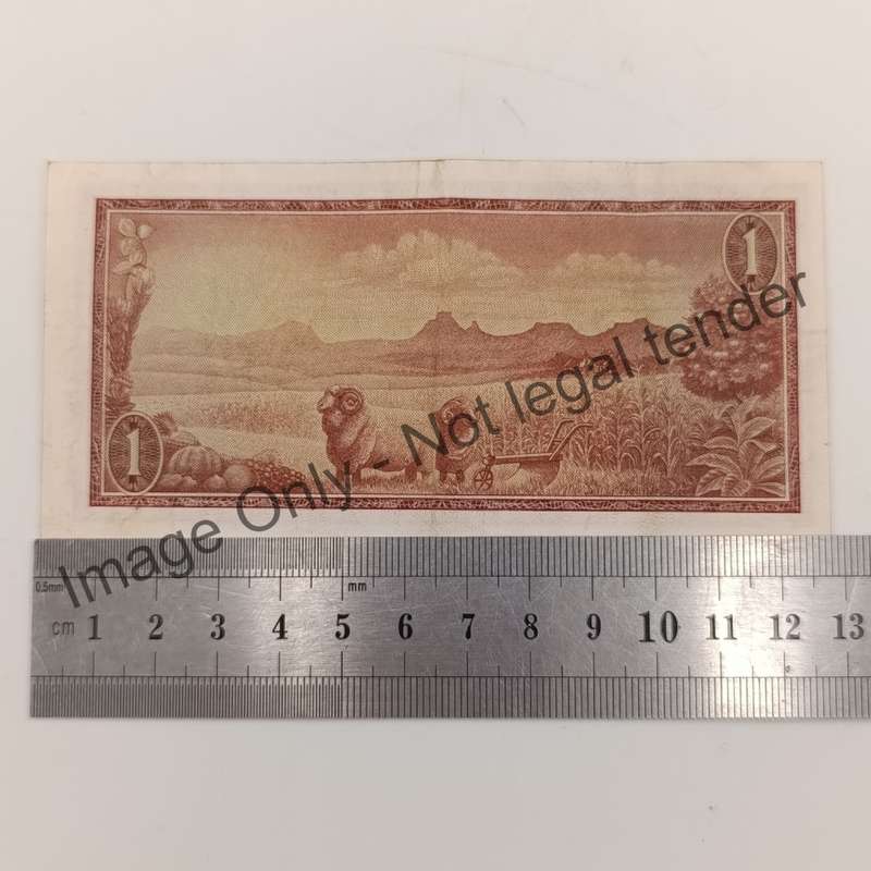 Full set of TW de Jongh R1 banknotes - all years Issued 1967, 1972, 1973 & 1975