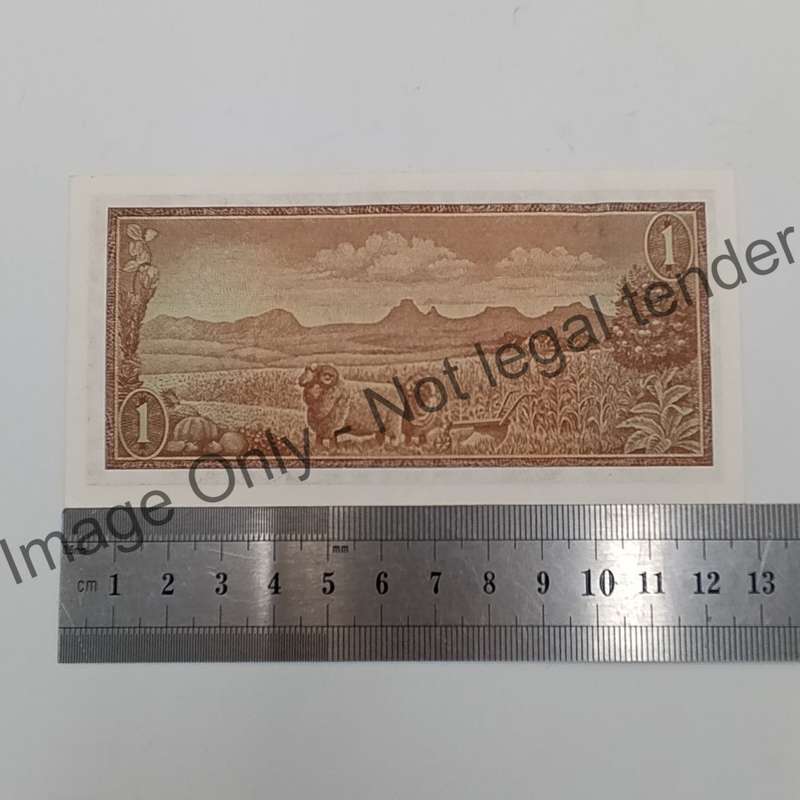 South Africa 3 TW de Jongh First Issue 1972 A640 uncirculated banknotes - paperclip crease