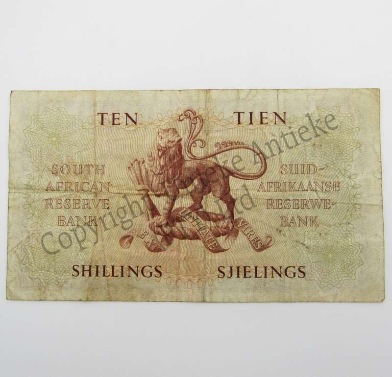 M.H de Kock Ten Shillings 1951 A/E A41 aVF