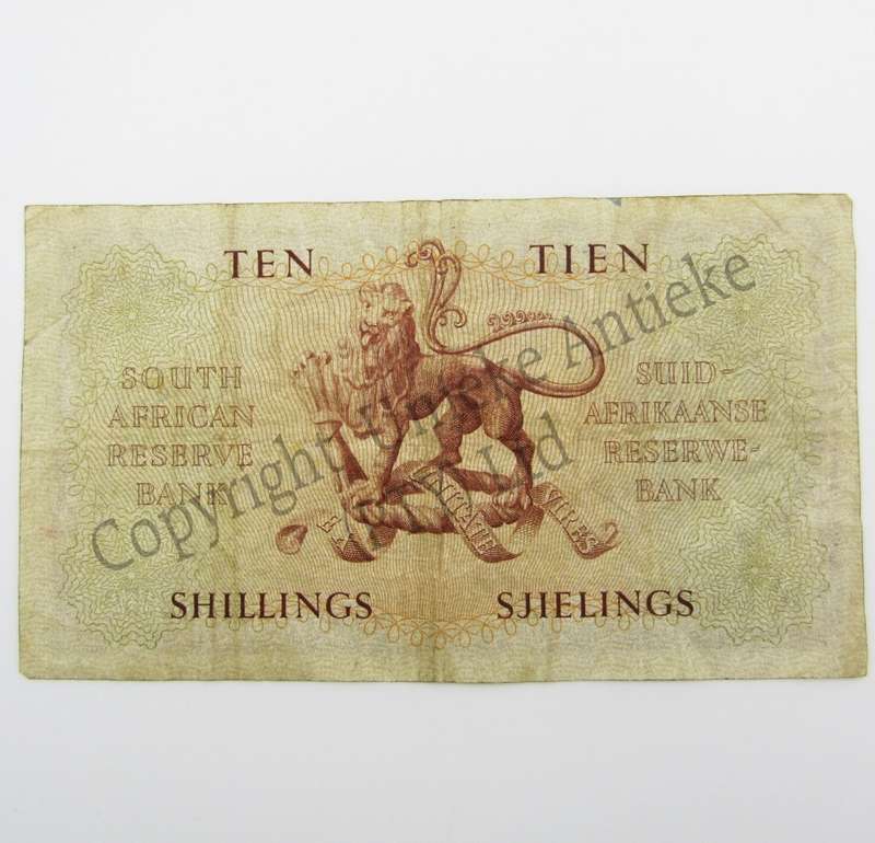 MH de Kock Ten Shillings 1950 A/E A31 aVF