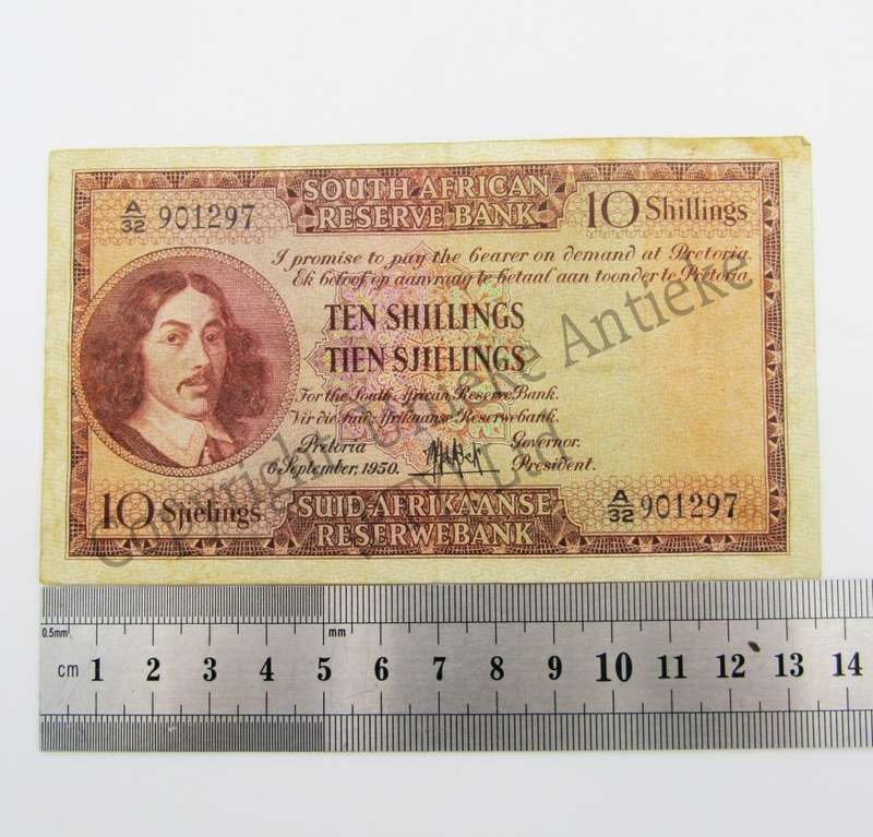 MH de Kock Ten Shillings 1950 E/A A32 aVF