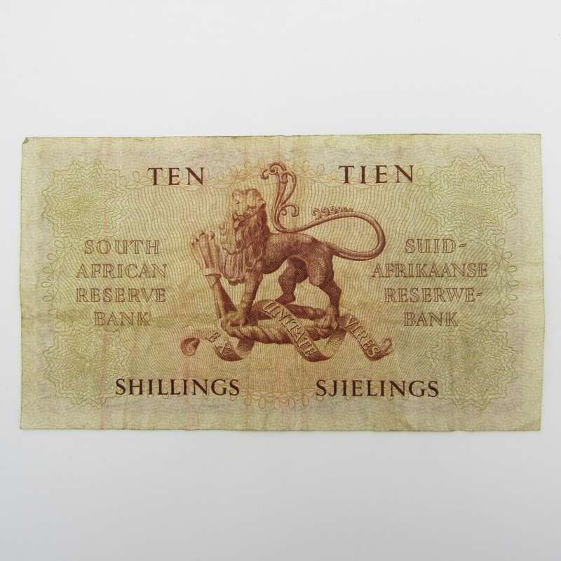MH de Kock Ten Shillings 1950 E/A A32 VF
