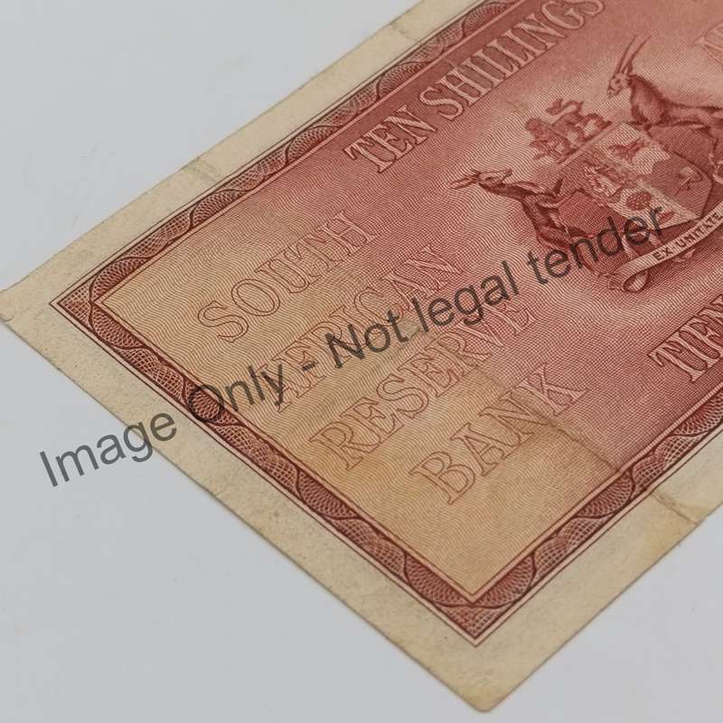 MH de Kock Ten Shillings 1947 banknote VF+