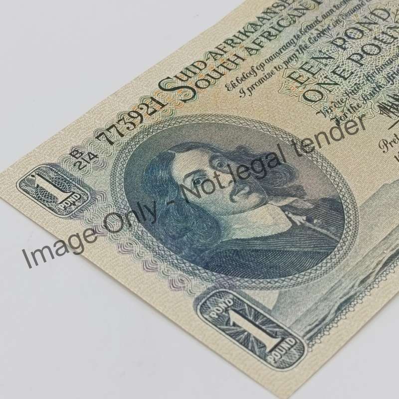 MH de Kock one pound 14-10-55 A/E B214 UNC with dents
