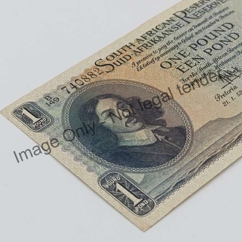 MH de Kock one pound 21-1-52 E/A B149 EF+