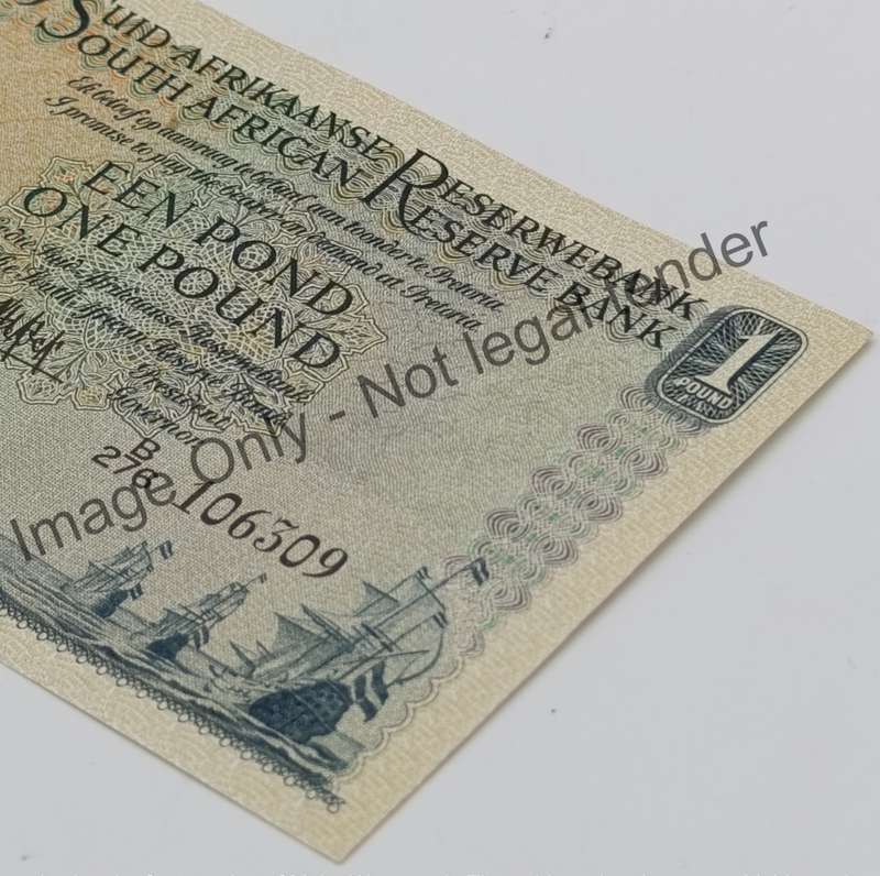 MH de Kock one pound 18-1-57 B276 A/E uncirculated