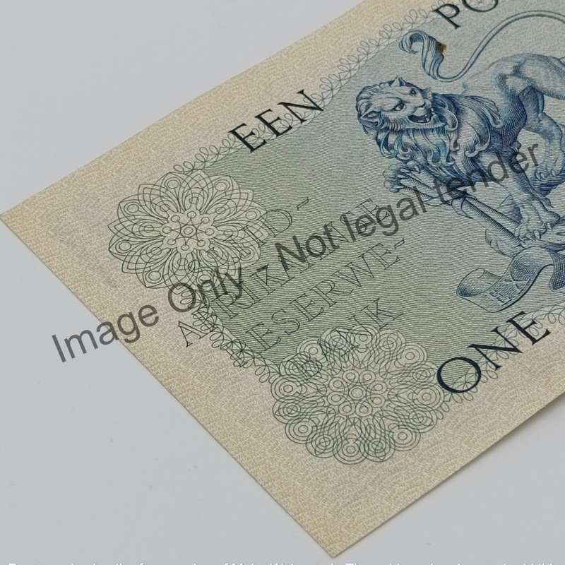 MH de Kock one pound 18-1-57 B276 A/E uncirculated