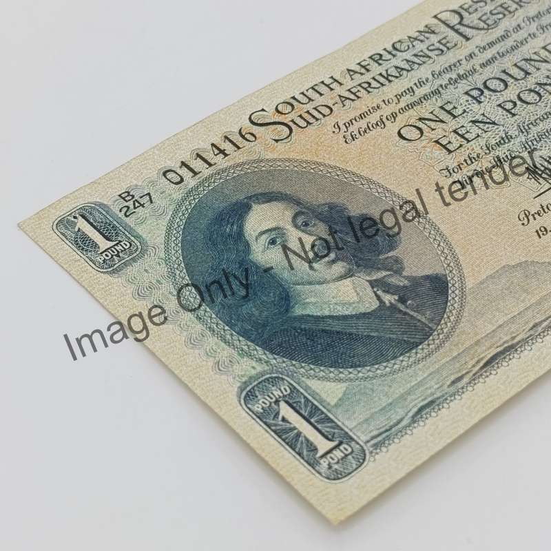 MH de Kock one pound 19-6-56 - E/A - B247 - AU with dents & creases