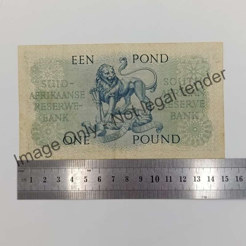 MH de Kock one pound 19-6-56 - E/A - B247 - AU with dents & creases