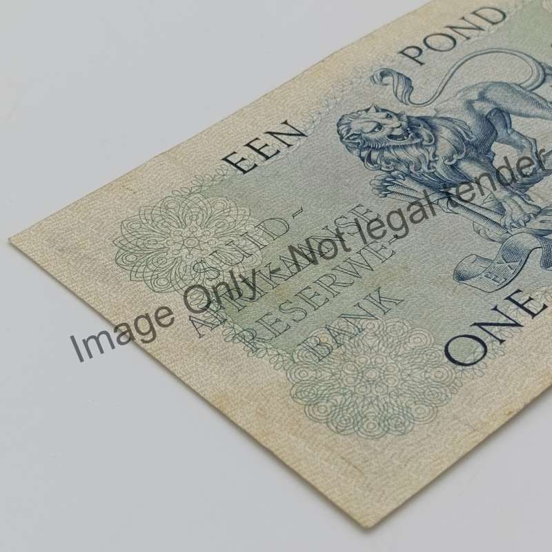 MH de Kock one pound 19-6-56 - E/A - B247 - AU with dents & creases