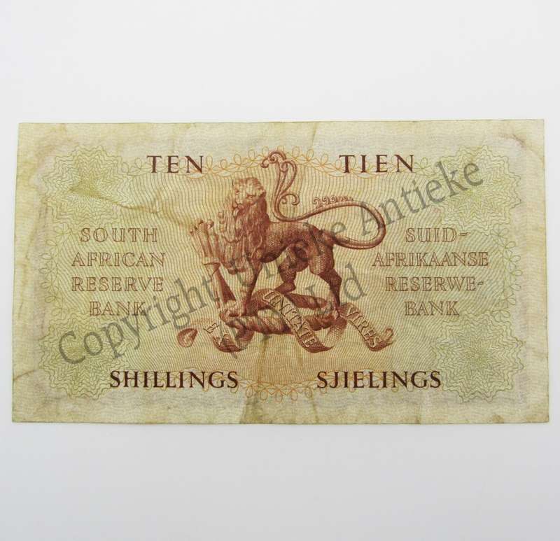Mh de Kock Ten Shillings 1950 - E/A - A32 - aVF