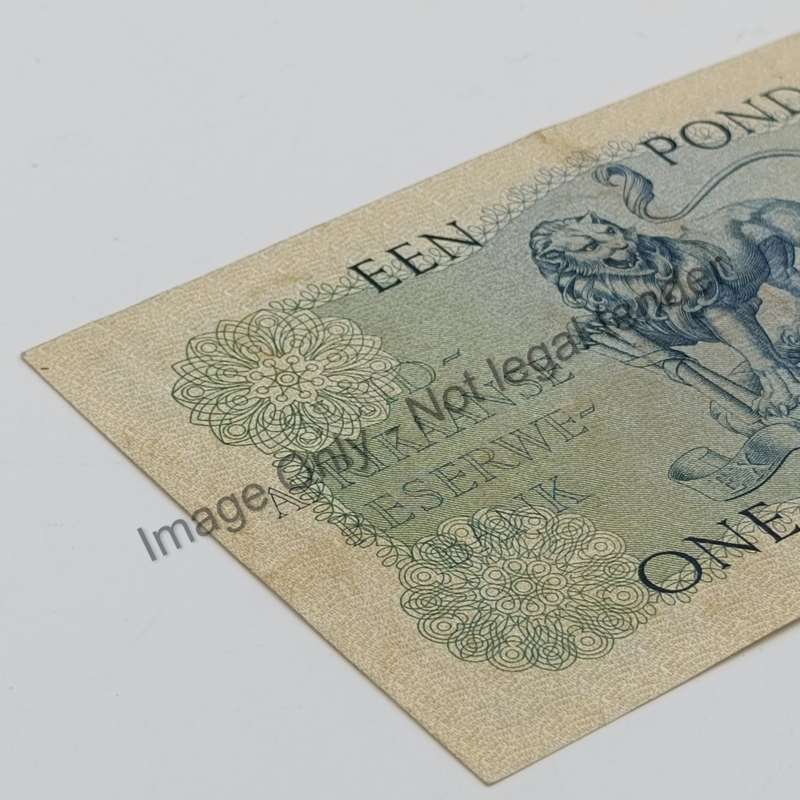 MH de Kock one pound 18-6-57 - B296 - EF
