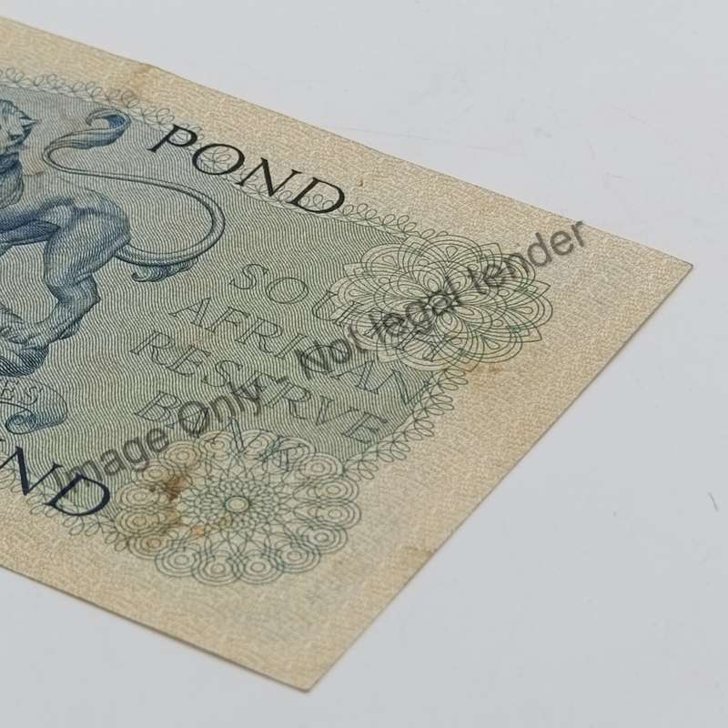 MH de Kock one pound 18-6-57 - B296 - EF