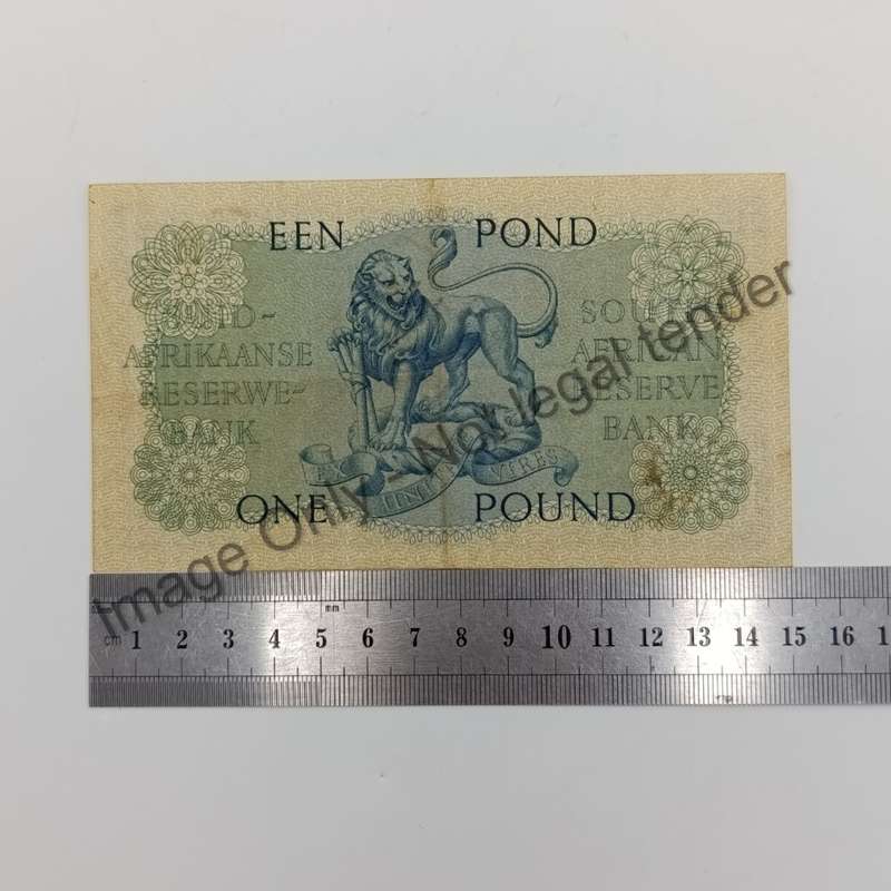 MH de Kock one pound 18-6-57 - B296 - EF