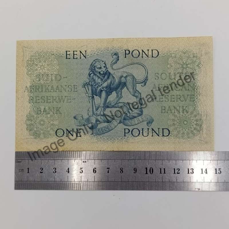 MH de Kock one pound 29-10-57 - A/E - B306 - UNC - slight denting