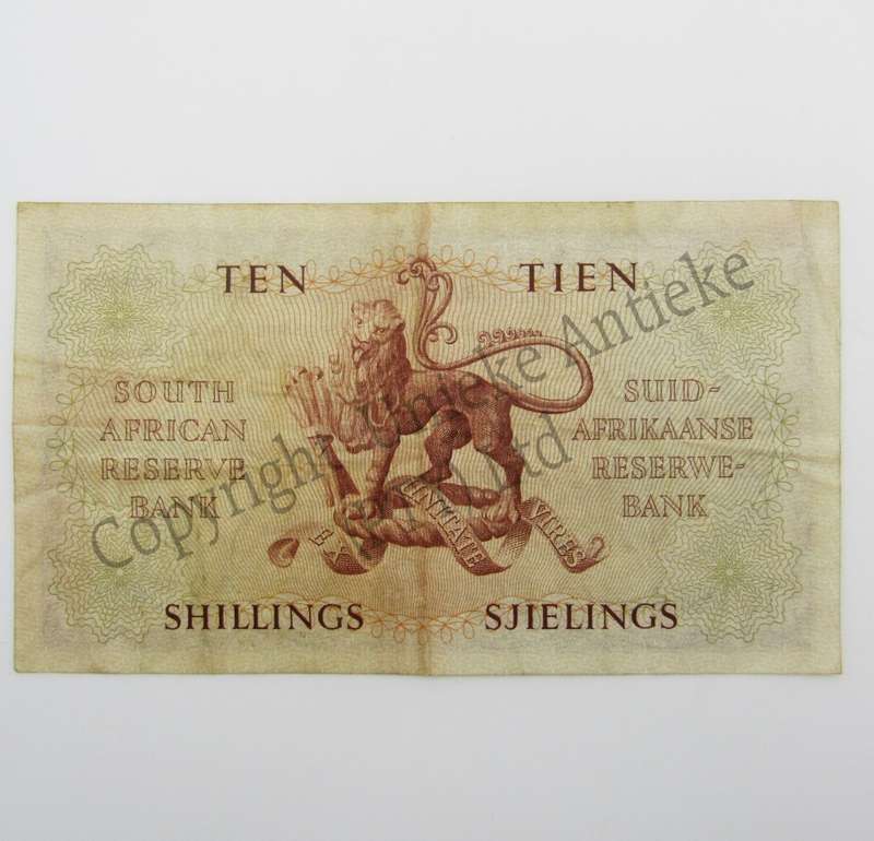 MH de Kock Ten Shillings 1951 - A/E - A41 - EF+