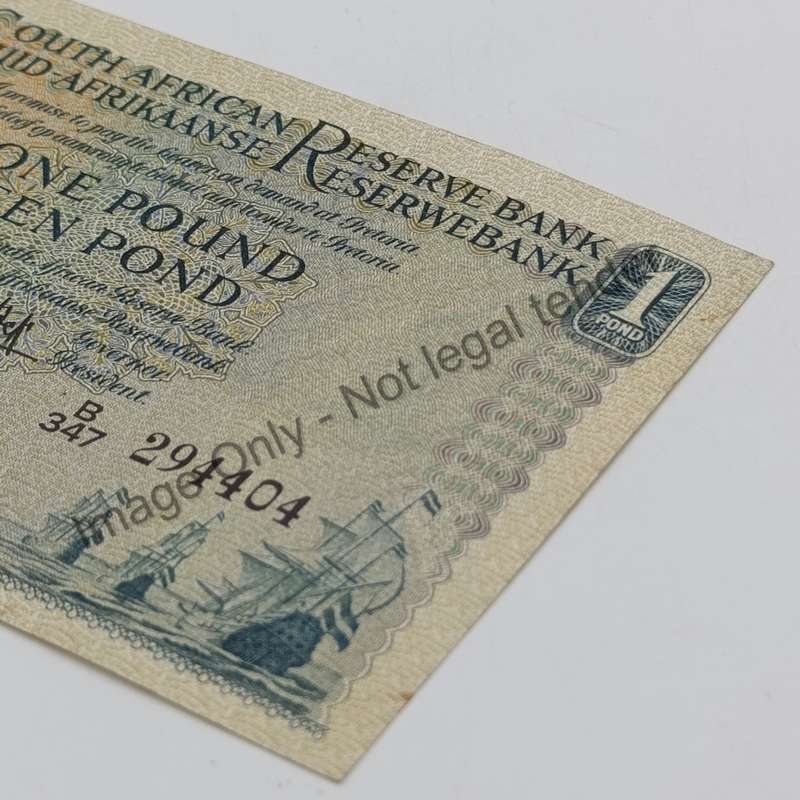 MH de Kock one pound 4-11-58 - E/A - B347 - UNC with slight dents