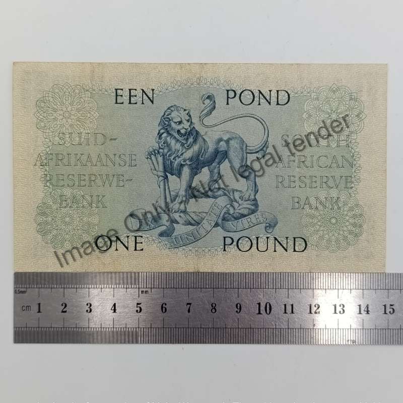 MH de Kock one pound 12-12-51 - B120 - AU with creases