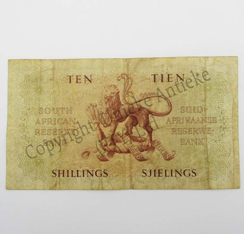 MH de Kock Ten Shillings 1957 - E/A - A144 - VF