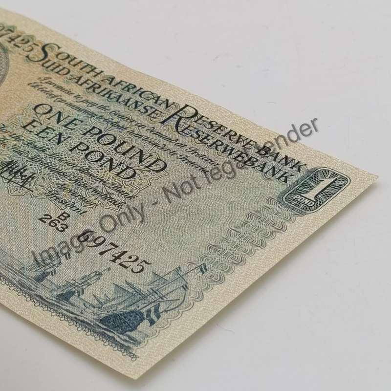 MH de Kock one pound 4-10-56 - E/A - B263 - UNC with slight creases