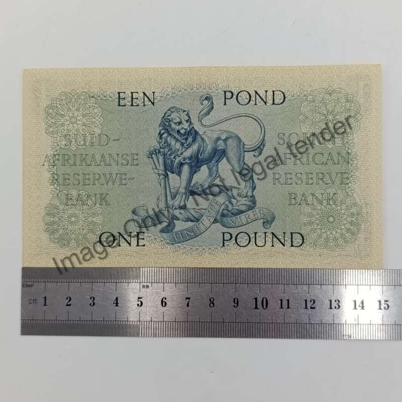 MH de Kock one pound 4-10-56 - E/A - B263 - UNC with slight creases
