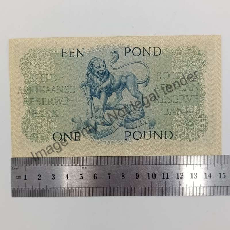 MH de Kock one pound 7-1-58 - A/E - B314 - UNC- some dents