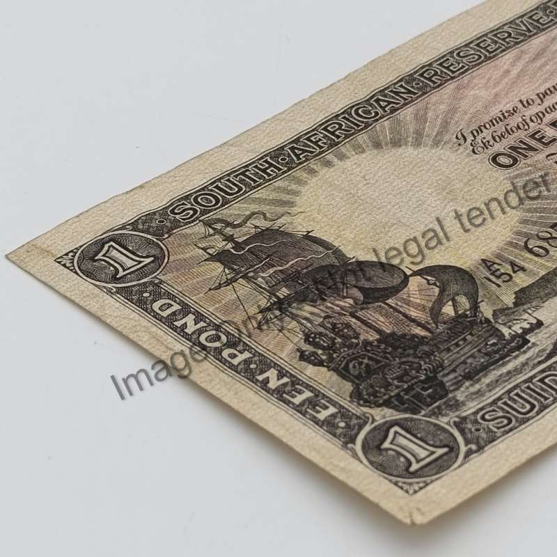 MH de Kock one pound 10 April 1946 - A154 - EF